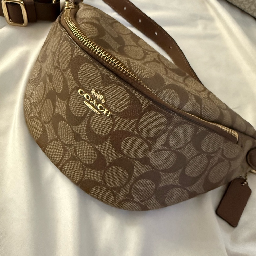 Coach Tan Signature Crossbody Bag